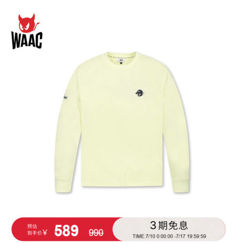 WAAC小恶魔官方男士高尔夫服装LS CREWNECK TOP长袖T恤