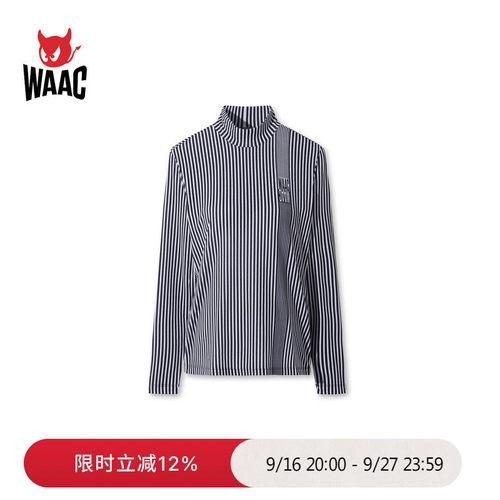 WAAC小恶魔官方春夏新品女士高尔夫服装HIGHNECK TOP套头衫
