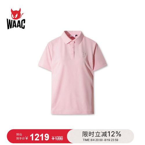 WAAC小恶魔官方春夏新品女士高尔夫服装PIQUE POLO短袖POLO衫