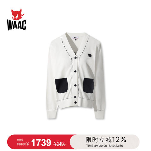 WAAC小恶魔官方女士高尔夫服装Cardigan开襟衫外套