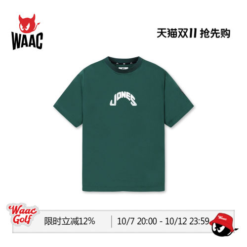 【JONES联名】WAAC小恶魔官方春夏男士高尔夫服装T恤短袖