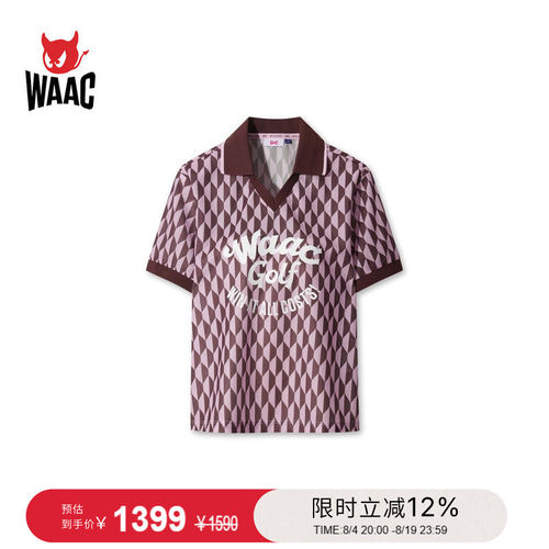 WAAC小恶魔官方春夏新品女士高尔夫服装OVER FIT POLO短袖POLO衫