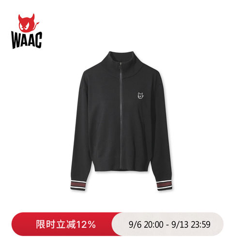 WAAC小恶魔官方早秋新品女士高尔夫服装KNIT  JACKET 夹克外套