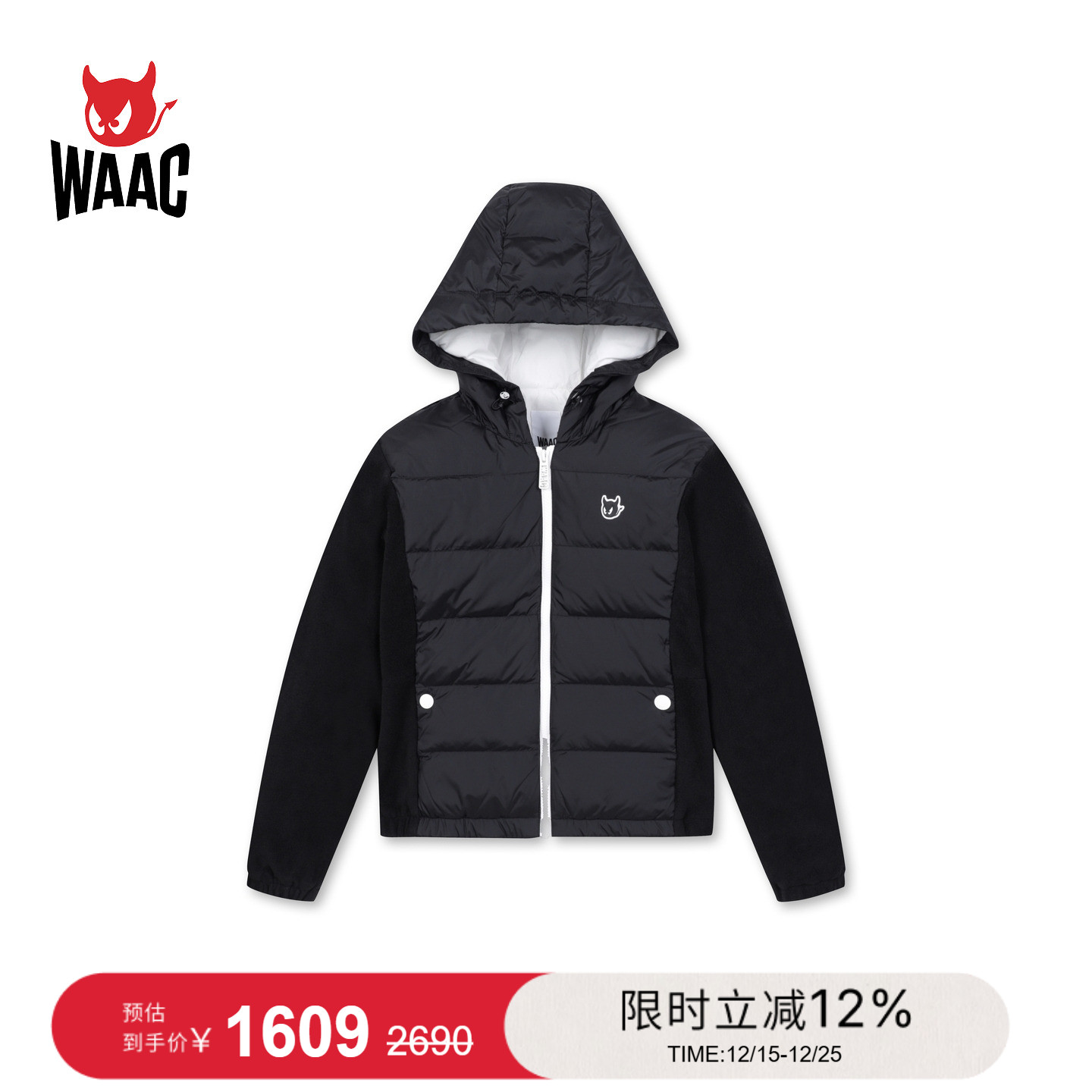 WAAC小恶魔官方女士高尔夫服装HYBIRD DOWN OUTER羽绒服