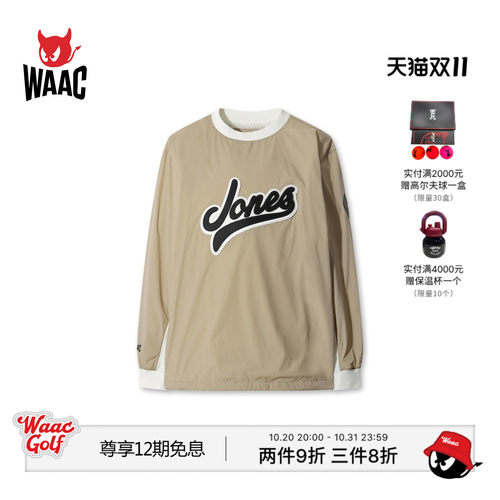 WAAC小恶魔官方秋季男士高尔夫服装JONES PULLOVER套头衫