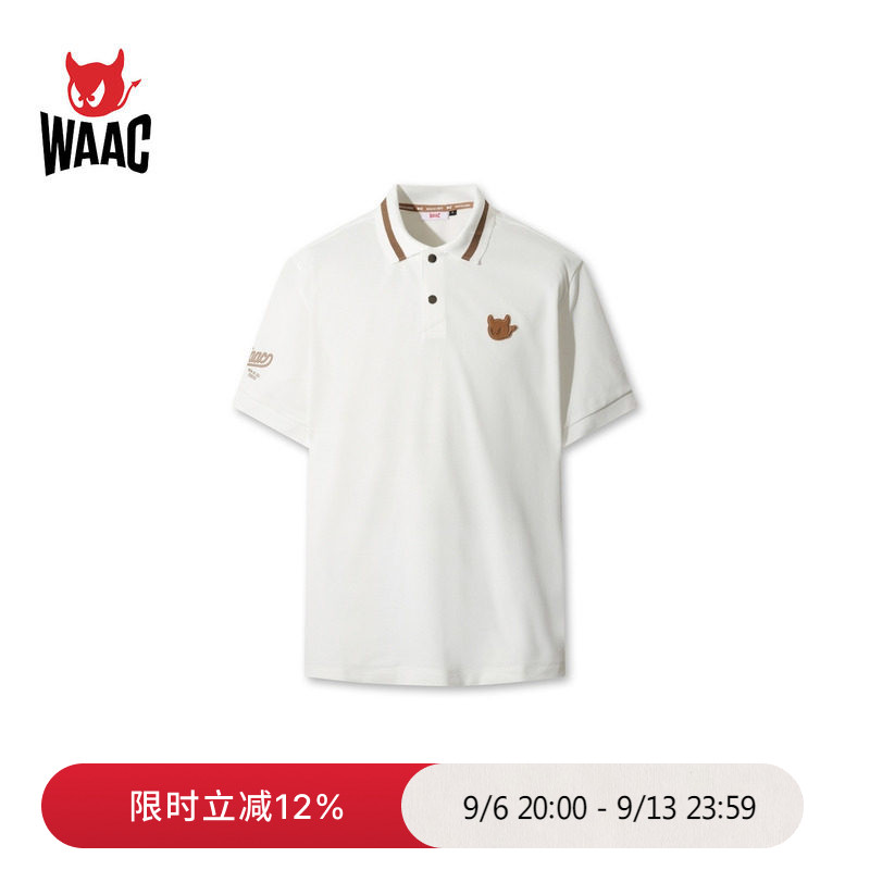 WAAC小恶魔官方春夏新品男士高尔夫服装COLLAR POINT POLO衫图片