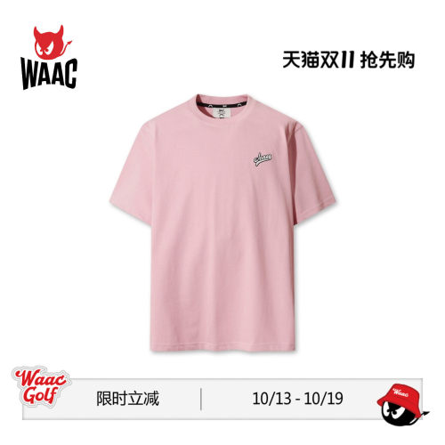 【JONES联名】WAAC小恶魔官方春夏新品男士高尔夫服装短袖T恤衫