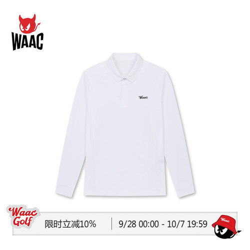 WAAC小恶魔官方男士高尔夫服装BASIC COOL LS POLO衫