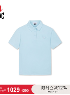 WAAC小恶魔官方春夏新品女士高尔夫服装Loose Fit短袖POLO