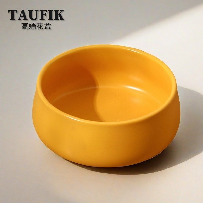 铜钱草陶瓷花盆套装欧式创意无孔水培绿植家居摆件装饰绿萝桌面