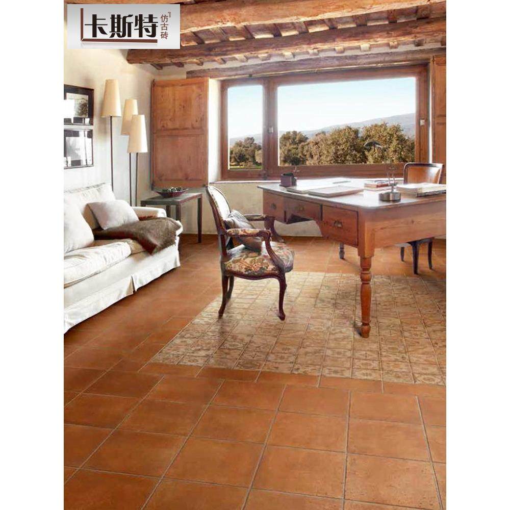 美式田园风彷古地砖覆古客餐厅瓷砖浴室卫生间墙砖阳台彷古砖防滑