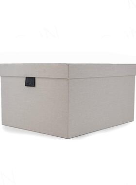 MOON样板房收纳盒衣帽间装饰品摆件收纳箱灰色盒子整理箱