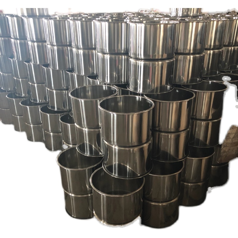 特厚1mm不锈钢桶搅拌桶20s/25/30/35无耳汤桶发面锅收纳储物桶油
