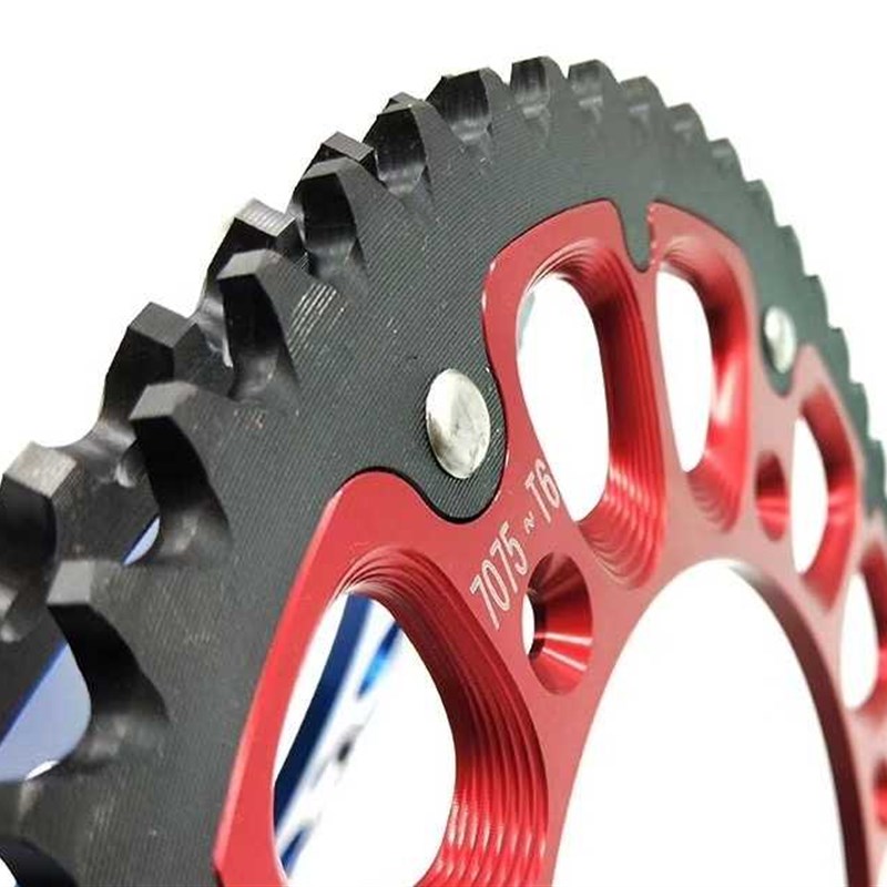 CRF2a50450亚翔正林北海MX6T4T6越野后牙盘链盘钢包铝52齿钢牙