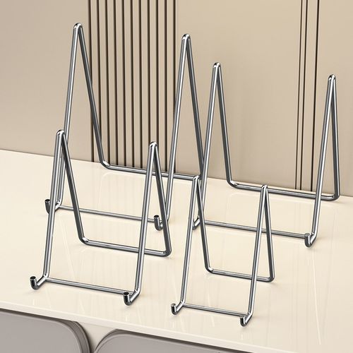 不锈钢桌面相框支架照片摆台创z意支撑奖牌展示架平板托架底座