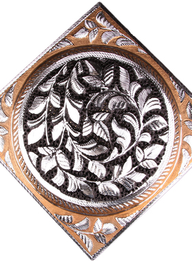 巴基斯坦铜器手工挂盘摆盘沙发背景墙装饰铜盘P画新疆饭店装饰盘