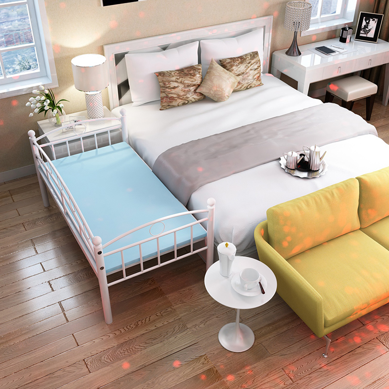 包邮三面儿童床幼儿床男孩女孩单人床铁艺公主床环保无油漆带护栏