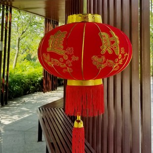 灯笼添丁进财挂饰大门乔迁阳台户外防水新年春节过年中式大红灯笼