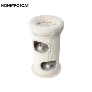 蜜罐猫爬架猫窝猫树一体剑麻桶多层猫窝冬季 2503 保暖猫房子