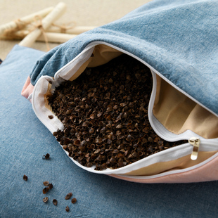 单人枕芯家用睡眠学生宿舍椎枕乔麦皮硬枕全荞麦皮枕头荞麦枕头