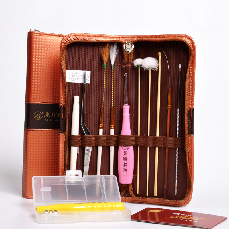 扬州采耳工具10件挖耳勺耳扒鹅毛棒发光耳勺掏耳朵工具采耳套装