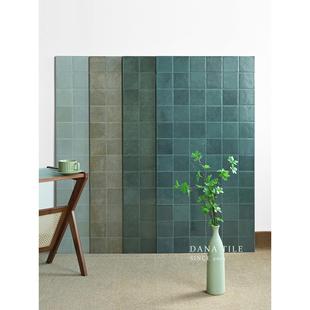 戴纳覆古绿色全瓷釉面砖厨房卫生间浴室墙砖民宿咖啡厅吧台瓷砖