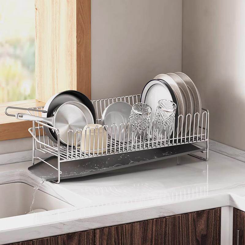 厨房不锈钢碗碟架沥水架台面晾碗架水池窄边碗筷碗盘收纳架子