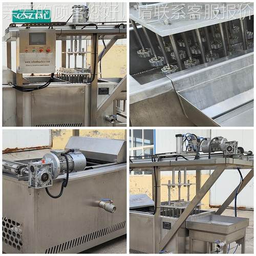 全自动YQL蜂饼油炸机特产吃炉窗炭梅花酥油土炸窝加工机械成流小