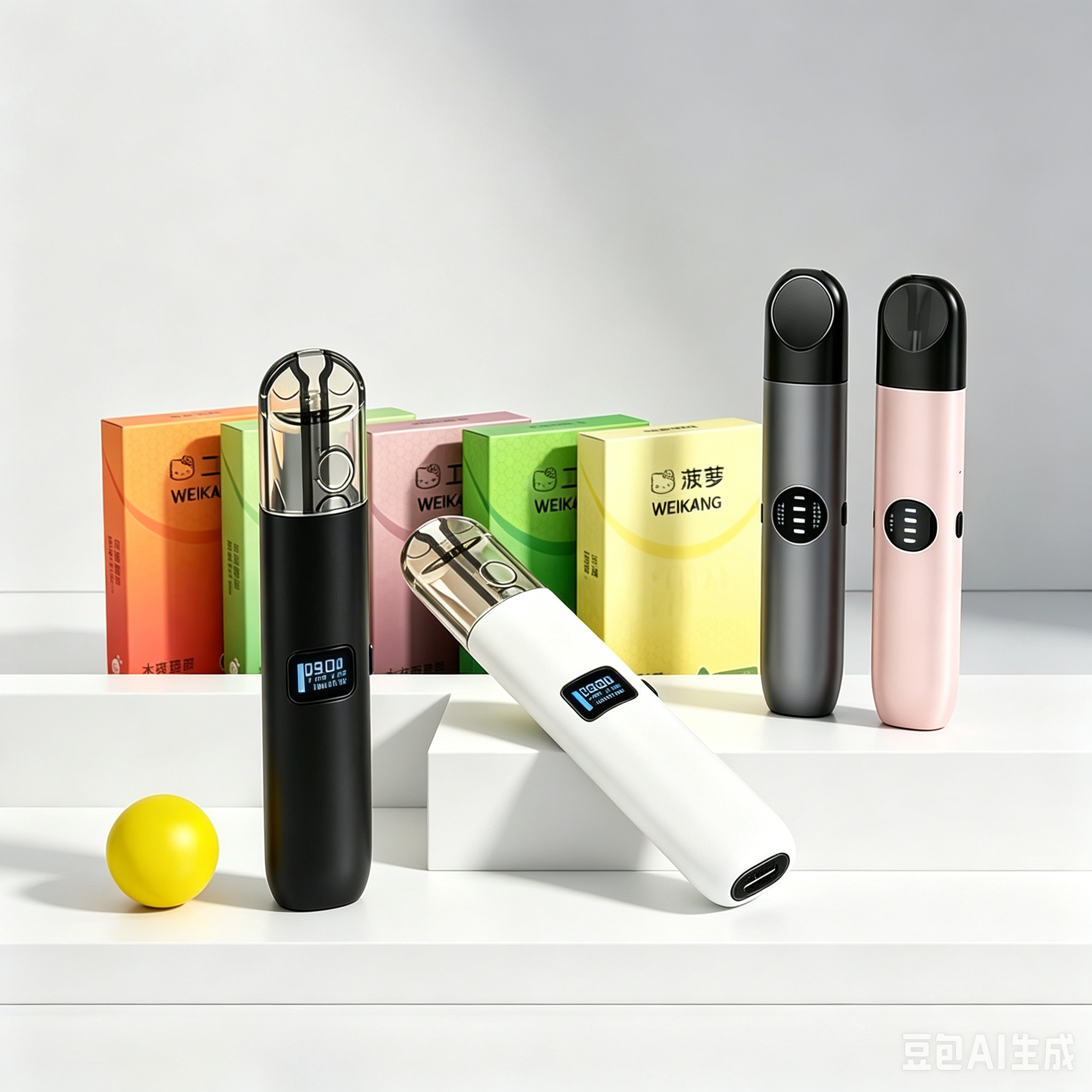 电子喷雾器果味可换液仓成人雾化器大雾量便捷吐气器薄荷提神醒脑
