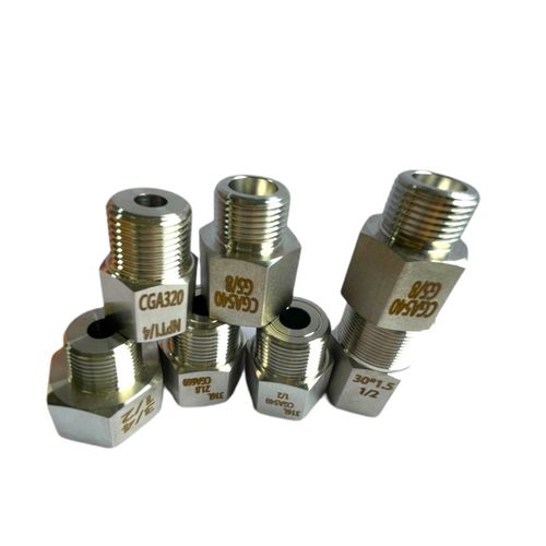 CGA660转21.8内螺纹气体钢瓶变径转接头英制螺纹