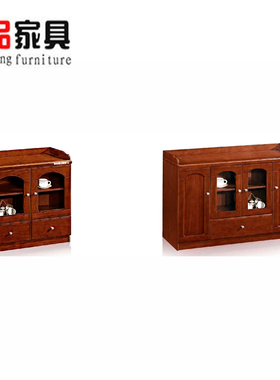 简约现代实木家用办公客厅茶几红色双层木质茶几沙发组合茶几