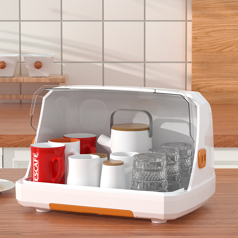 桌面杯子收纳置物架水杯收纳盒防尘玻璃杯茶杯托盘沥水Y杯架子杯