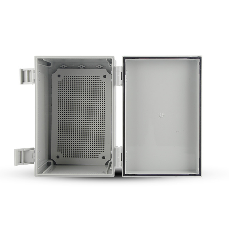 户外监控电源防水盒卡扣防水箱塑料E配电箱电气控制箱透明盖带底