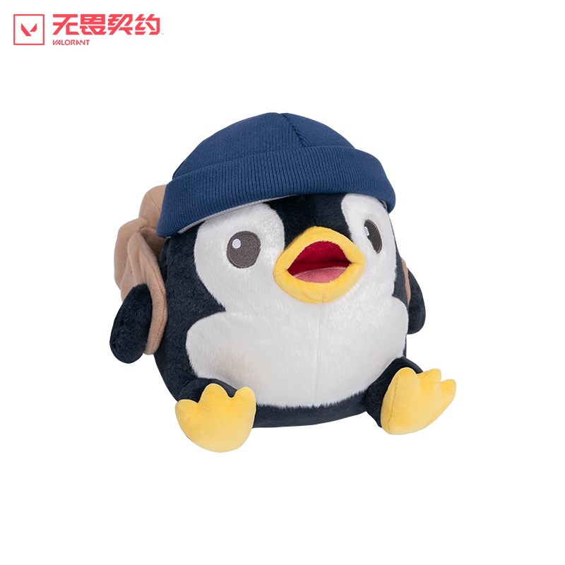 无畏契约瓦罗兰特企鹅t阿丹新款毛绒公仔玩偶摆件游戏周边