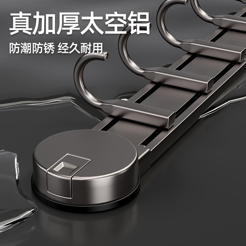 橱柜门改造前!厨房勺子铲子挂z钩吸盘免打孔锅铲收纳家用脸盆架