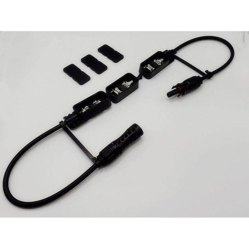 太阳能板3伏分体接线盒光板双接线盒/1500V30A光伏面组件三分体汇