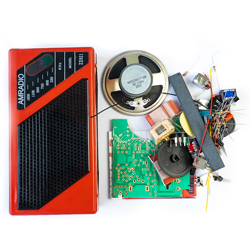 ZX921型八管收音机组装套件电子制作教学实训DIY焊接装配练习散件