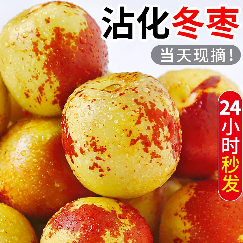 正宗山东沾化冬枣新鲜水果冰糖甜脆多汁新鲜大枣孕妇整箱京东包邮