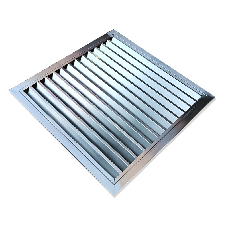 304不锈钢回风口中央空调通风散热G出风口外墙防雨单双层百叶窗