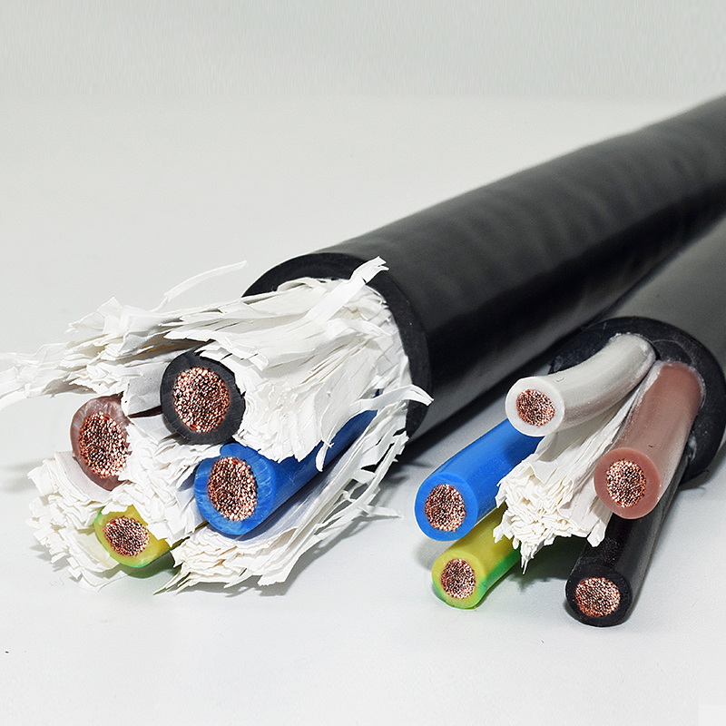 软电线4芯5芯g1.5 2.5 4 6 10平方16户外护套耐磨电缆线