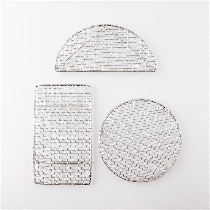 日式料理天e妇罗炸物网架子304不锈钢半圆圆形网炸物烧烤历油网