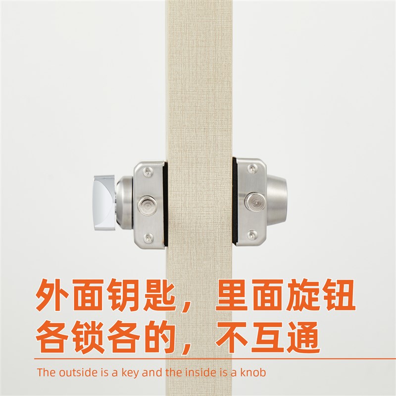 不锈钢单门锁单开带o框门地锁有框玻璃门地插锁木门单开门锁插销