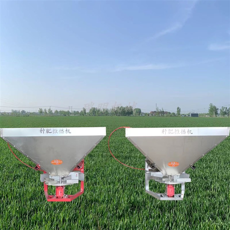 插秧机配套不锈h钢施肥机  种肥撒播机  农场专用扬肥器撒肥机
