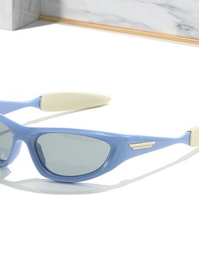 跨境新款Y2K千禧未来感偏光太阳镜 复古辣妹街头运动骑行墨镜