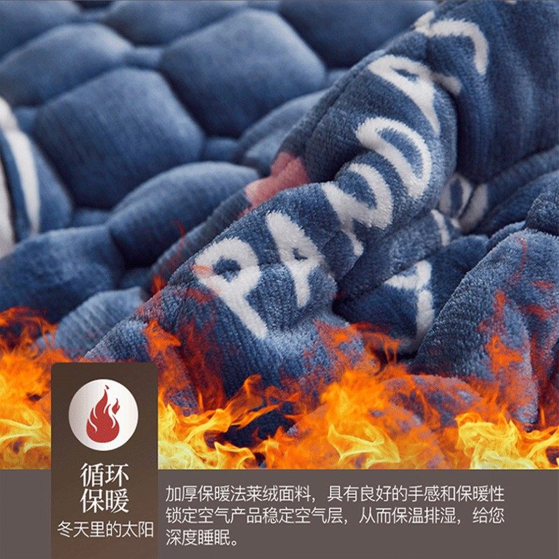 床褥子垫法兰绒床垫软垫铺被褥5米1.5m1.8家用宿舍单人8一铺床被1