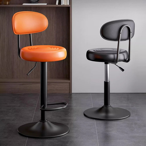 吧台椅子高脚凳酒吧椅前台办公升降椅子酒店旋转靠背吧凳简约家用
