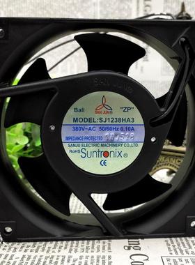 台湾三巨SJ1238HA3 380V 12038变频器 散热风扇 电气柜排风扇12cm