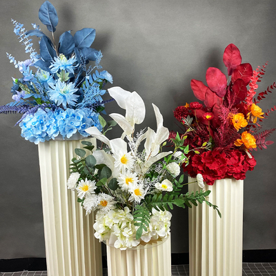 新款婚庆仿真花柚子叶盆花路引花T台舞台花背景花点桌花成品花