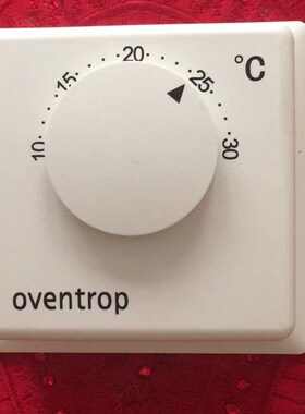 水采暖地暖房间温控器TH2107B机械式面板开关室内控制器 OVENTROP