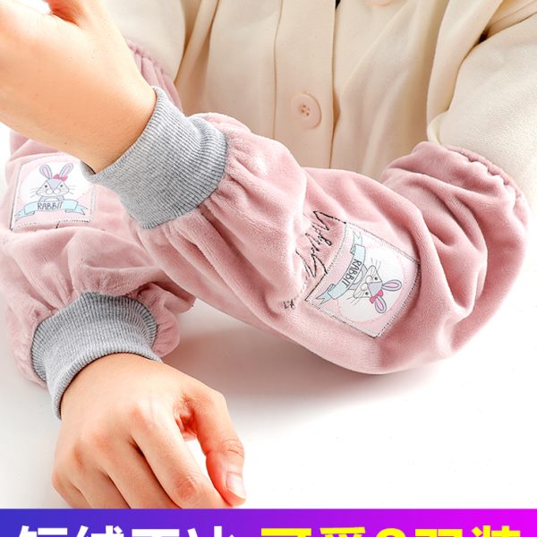 上班工作套可爱2023季长款防脏防办公室秋冬套袖污新款女护袖手袖